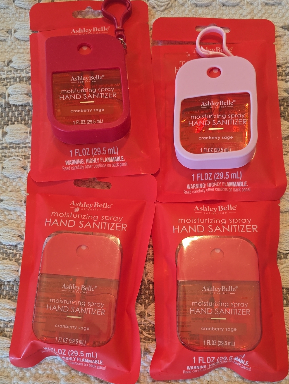 Moisturizing Spray Hand Sanitizer - Pink & Red